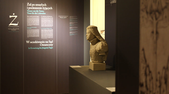modułowe systemy wystawiennicze projekt wystawy szlachta śląska muzeum miedzi popiersie rzeźba