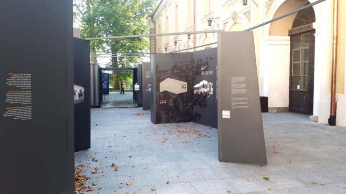 modułowe systemy wystawiennicze projekt wystawy mobilna generał maczek ścianki jesień plac