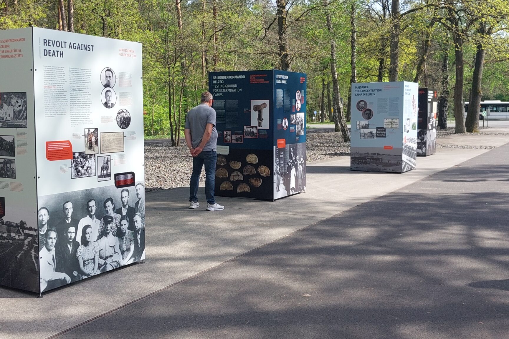 Wystawa plenerowa Majdanek Niemcy